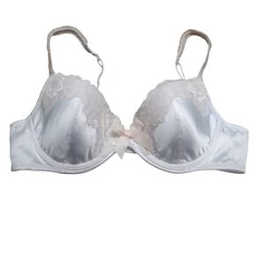Simply Vera NWOT Bra 36B Ivory Satin w/ Beige Lace